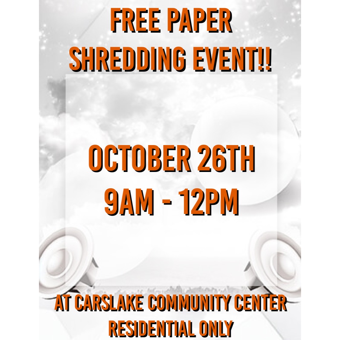 Free Paper Shredding Event Bordentown City Environmental Commission